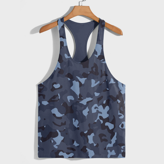 Camo Racerback Tank Top – Tactical Strength for Bodybuilders- AA08860