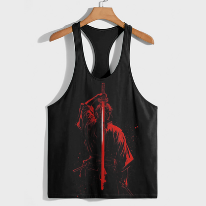 Samurai 3D Racerback Tank Top- AA08932