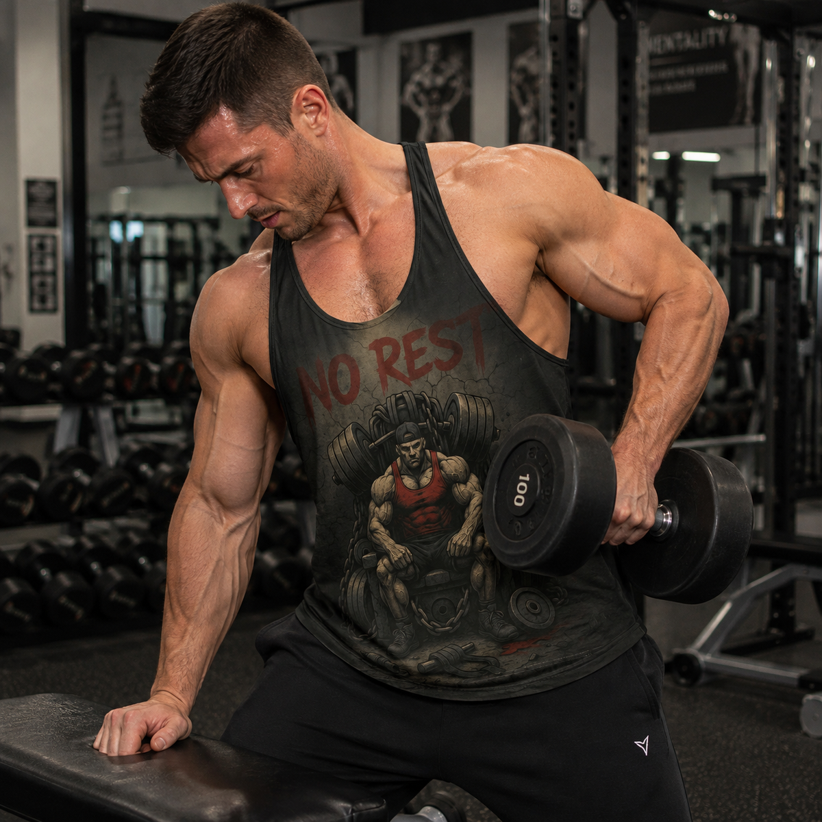 Bodybuilding Racerback Tank Top- AA07391