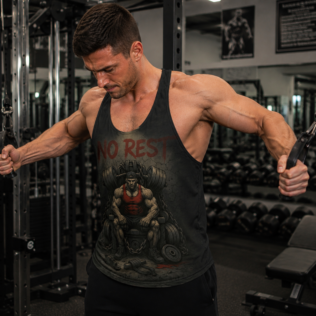 Bodybuilding Racerback Tank Top- AA07391