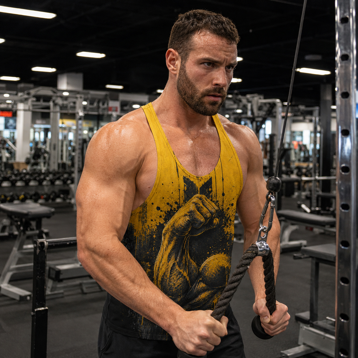 Bodybuilding Racerback Tank Top- TT03221