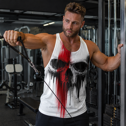 Skull Power Training Tank Top for Men- TT02910