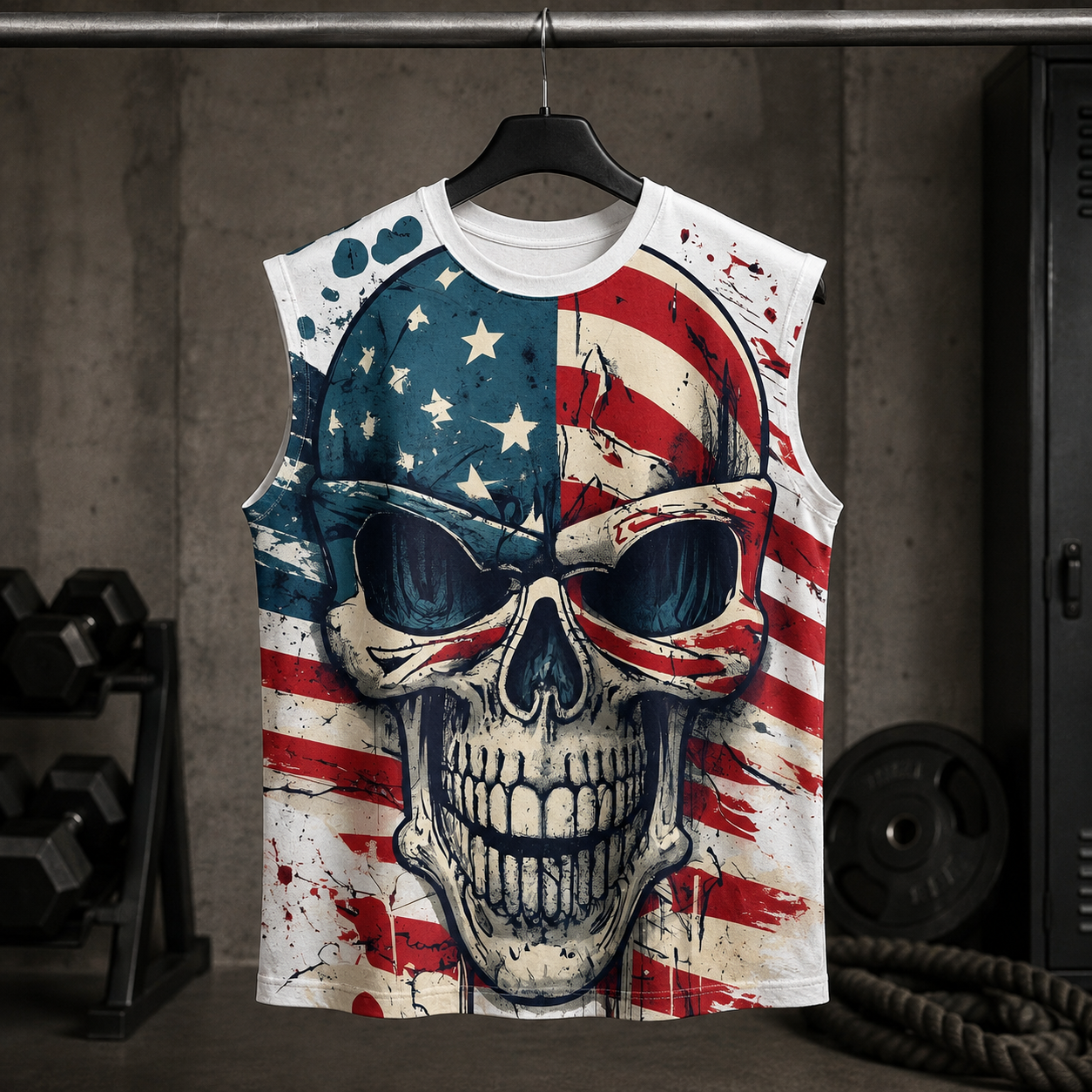 Dread Skull Cut-Off Tank- AA08000