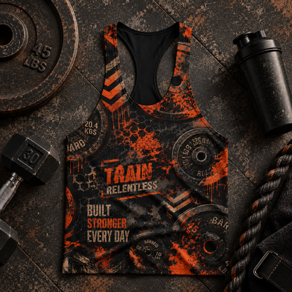 Camo Racerback Tank Top – Tactical Strength for Bodybuilders- TT03210