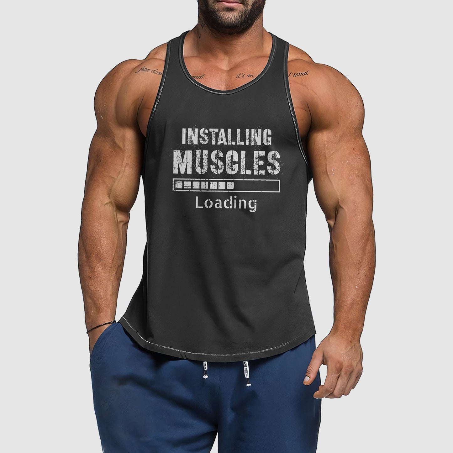 Ultimate Gym Tank Top for Men: Stay Cool and Comfy During Intense Workouts- TT00350