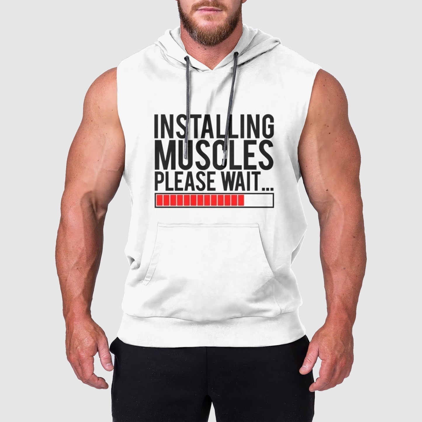 Ultimate Gym Sleeveless Hoodie for Men: Stay Cool and Comfy During Intense Workouts- TT00368