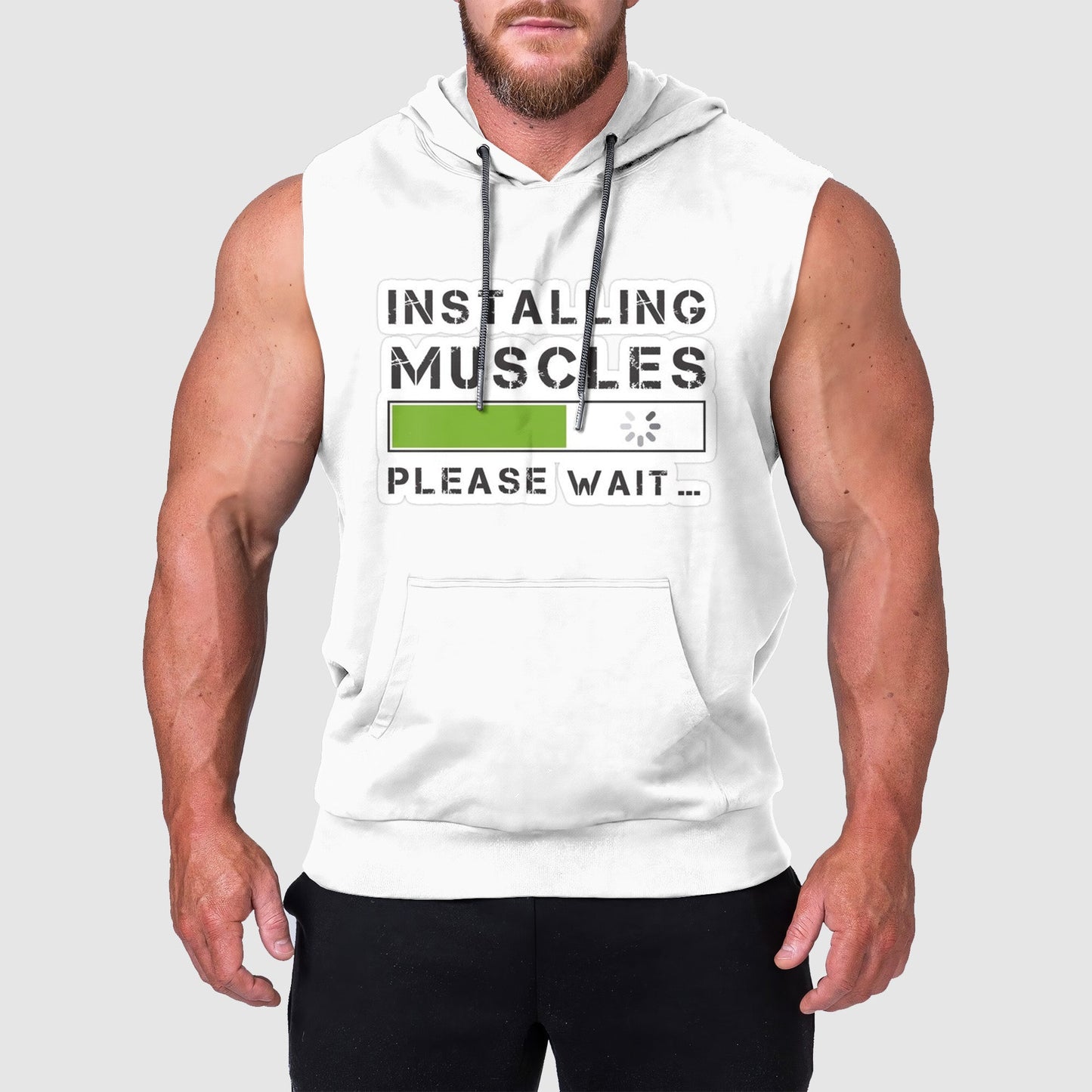 Ultimate Gym Sleeveless Hoodie for Men: Stay Cool and Comfy During Intense Workouts- TT00369