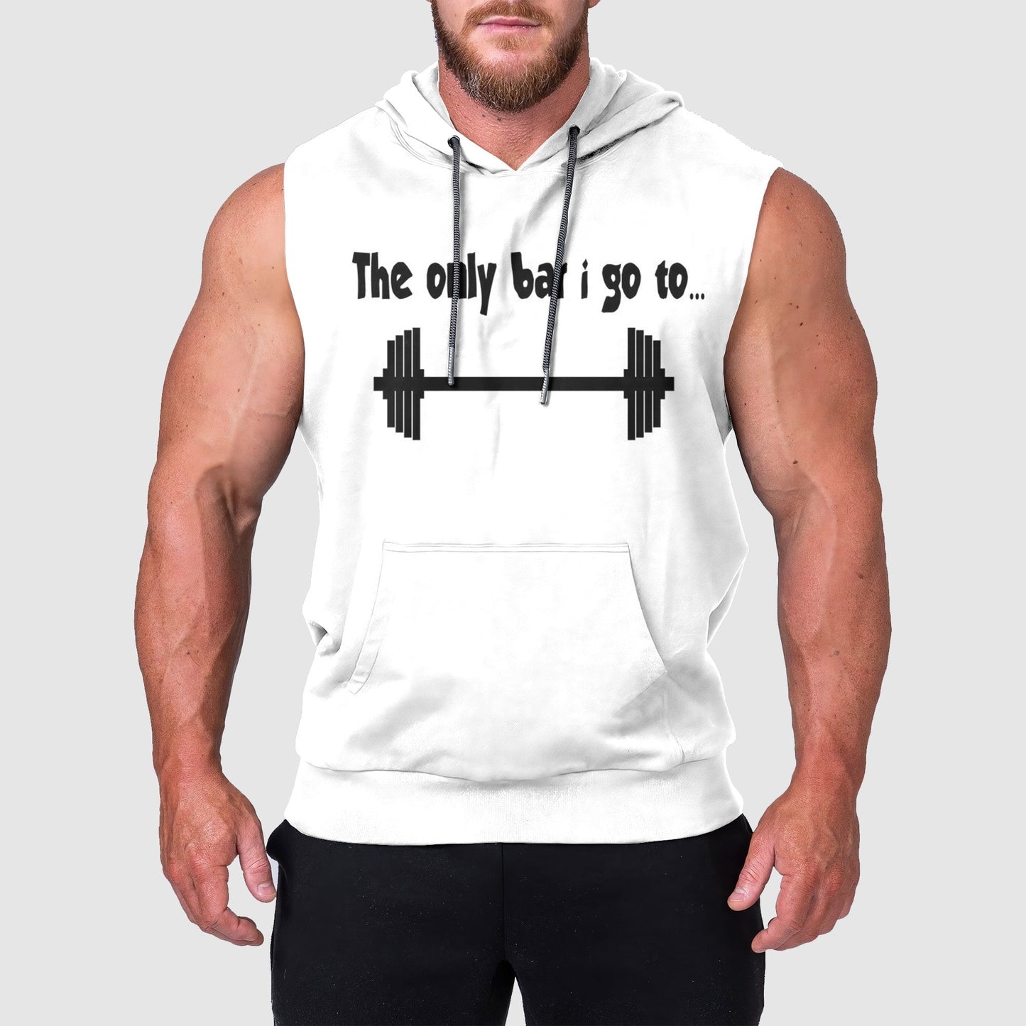 Ultimate Gym Sleeveless Hoodie for Men: Stay Cool and Comfy During Intense Workouts- TT00577