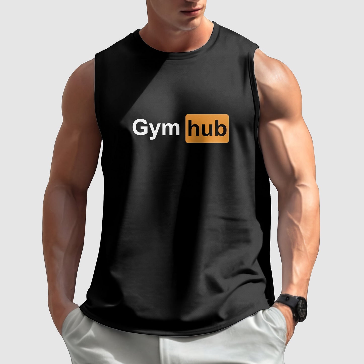 Gym-Ready Round Neck Tank Top- TT00603