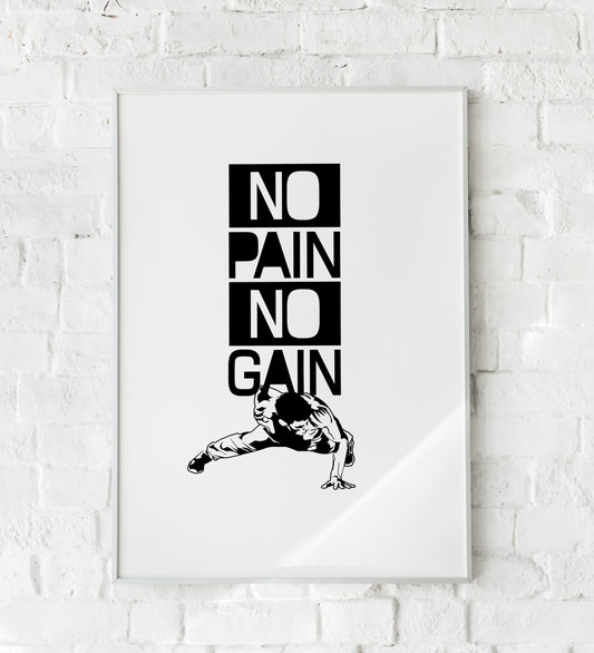 Motivational Gym Canvas Poster- TT00838