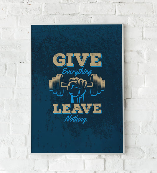 Motivational Gym Canvas Poster- TT00853