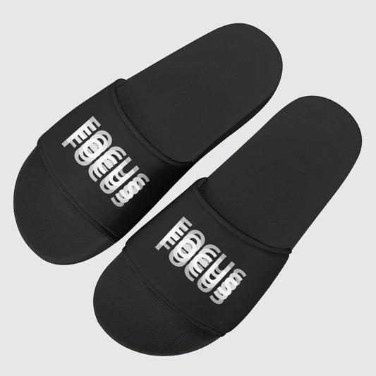 PU Leather Slippers with PVC Sole: Gym Lovers- TT00884