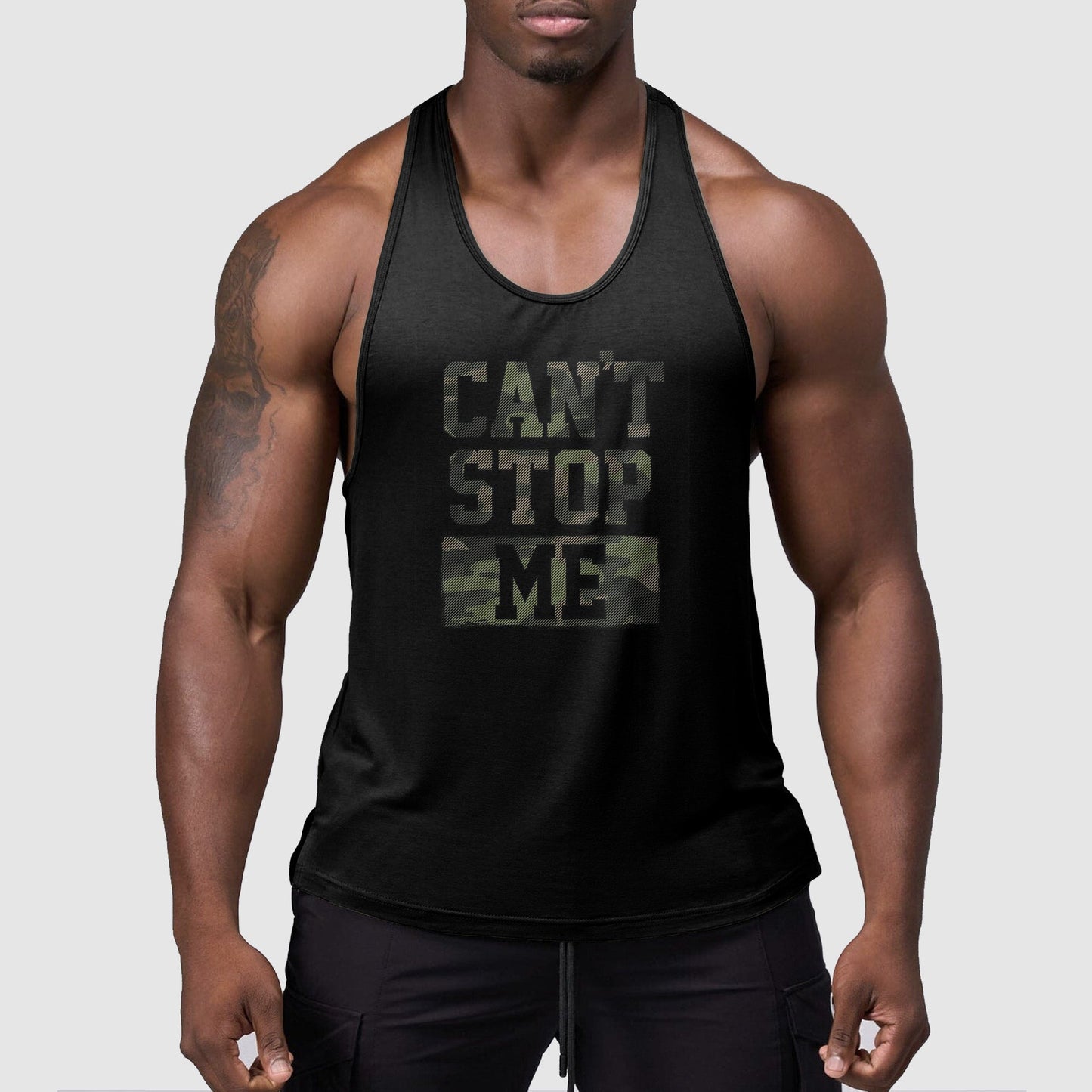 StealthFlex Camo Tank Top- Performance Fit for Bodybuilders- TT01569