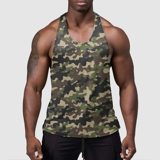 StealthFlex Camo Tank Top- Performance Fit for Bodybuilders- TT01593