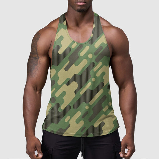 StealthFlex Camo Tank Top- Performance Fit for Bodybuilders- TT01597