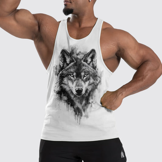 Wolf Howl Tank Top – Strength and Spirit Edition- TT01643