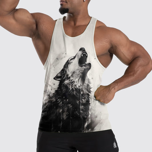 Wolf Howl Tank Top – Strength and Spirit Edition- TT01652