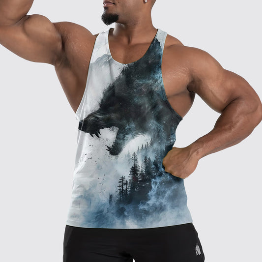 Wolf Howl Tank Top – Strength and Spirit Edition- TT01653