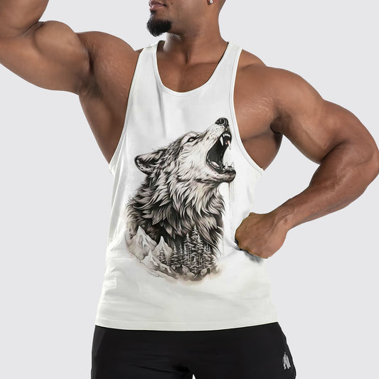 Wolf Howl Tank Top – Strength and Spirit Edition- TT01655