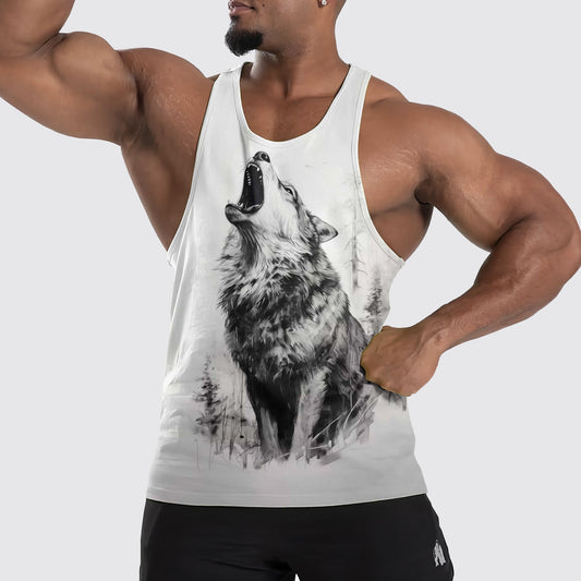 Wolf Howl Tank Top – Strength and Spirit Edition- TT01661