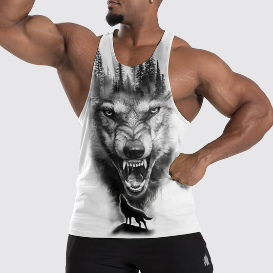 Wolf Howl Tank Top – Strength and Spirit Edition- TT01687