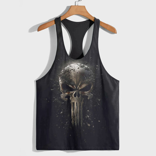 Skull 3D Racerback Tank Top- TT01772