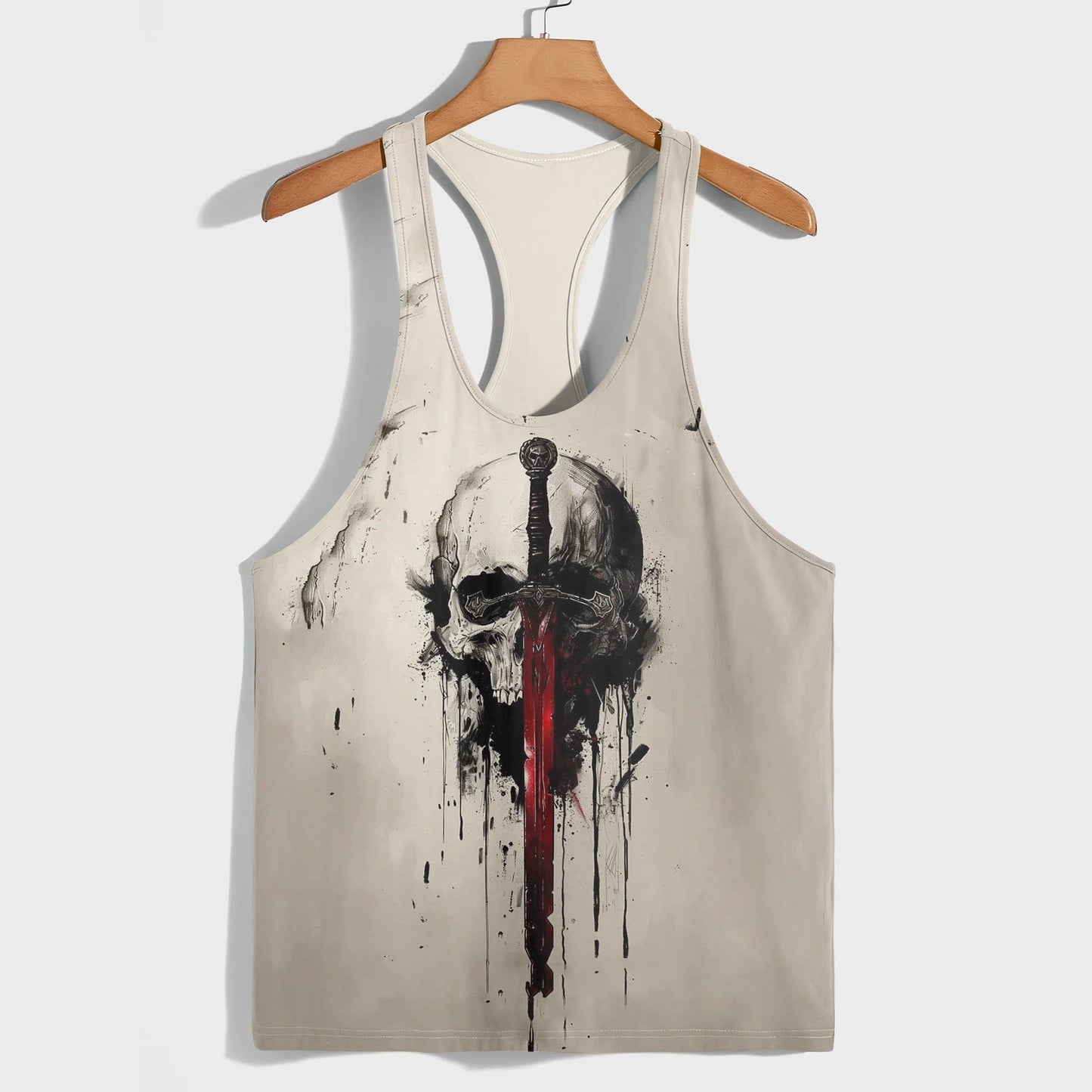 Skull 3D Racerback Tank Top- TT01775