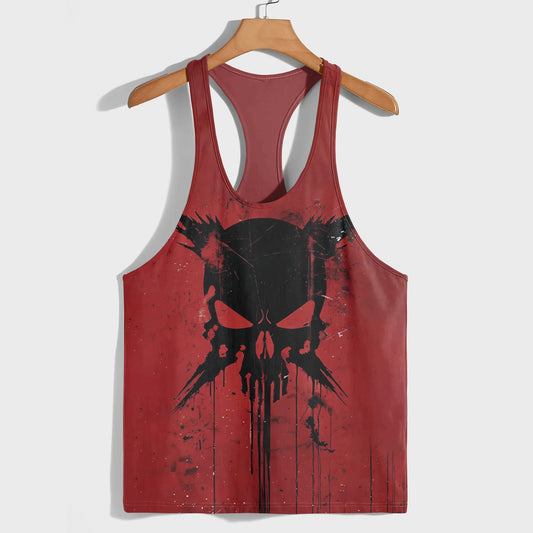 Skull 3D Racerback Tank Top- TT01790