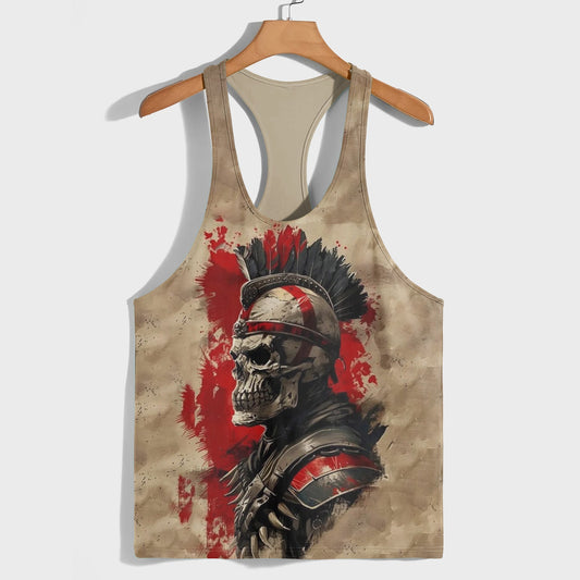 Skull 3D Racerback Tank Top- TT01791