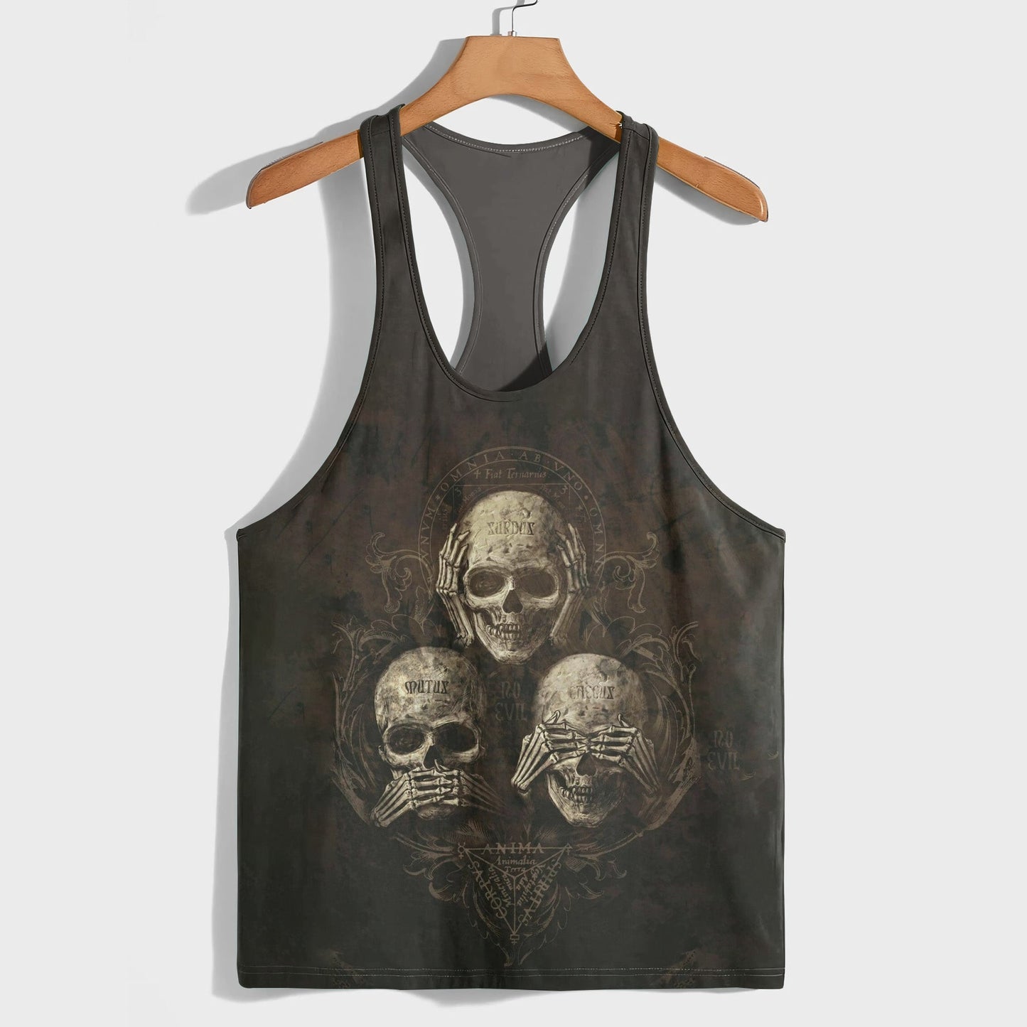 Skull 3D Racerback Tank Top- TT01793