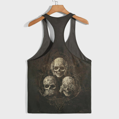 Skull 3D Racerback Tank Top- TT01793