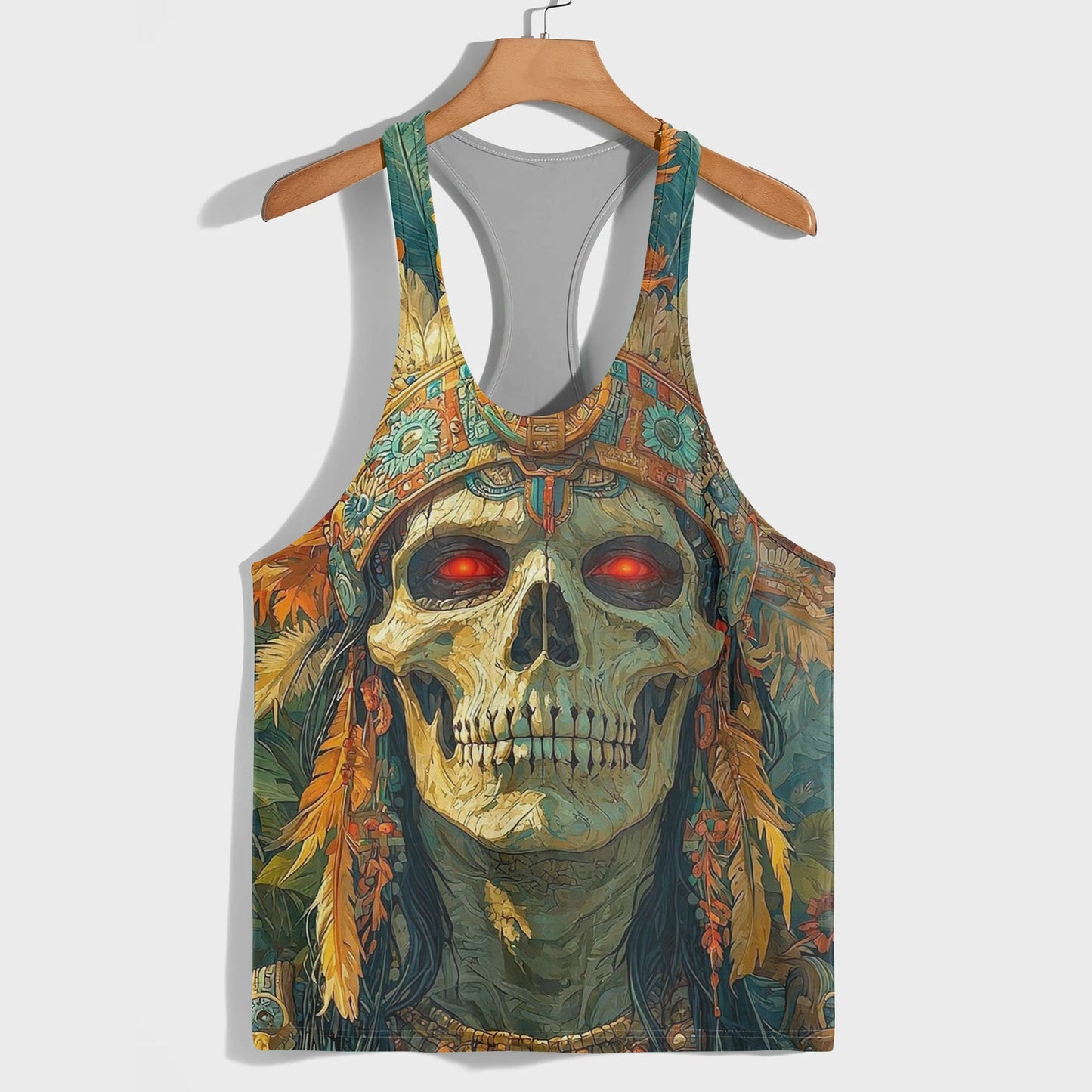 Skull 3D Racerback Tank Top- TT01796