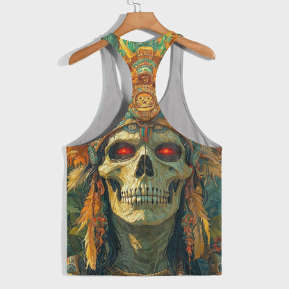 Skull 3D Racerback Tank Top- TT01796