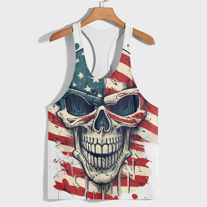 Skull 3D Racerback Tank Top- TT01823