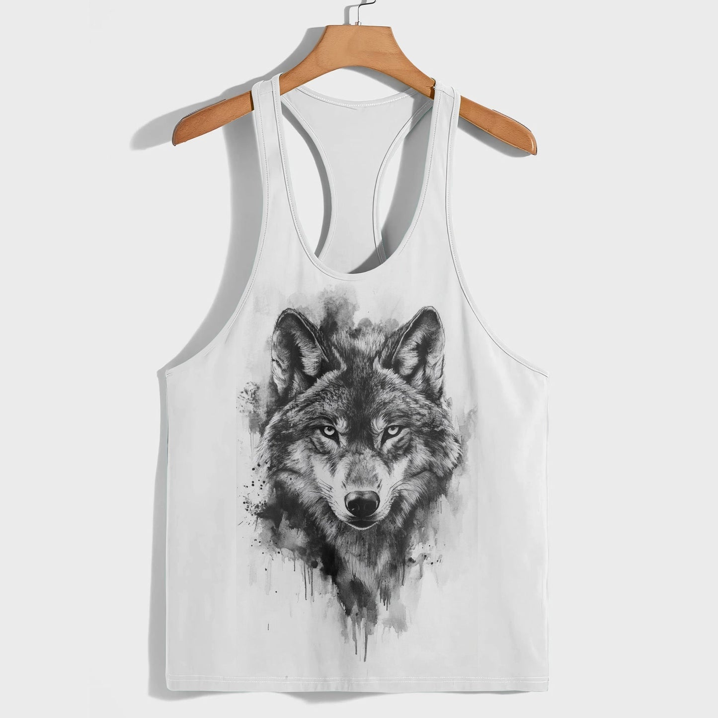 Savage Wolf Racerback Tank Top- TT01892