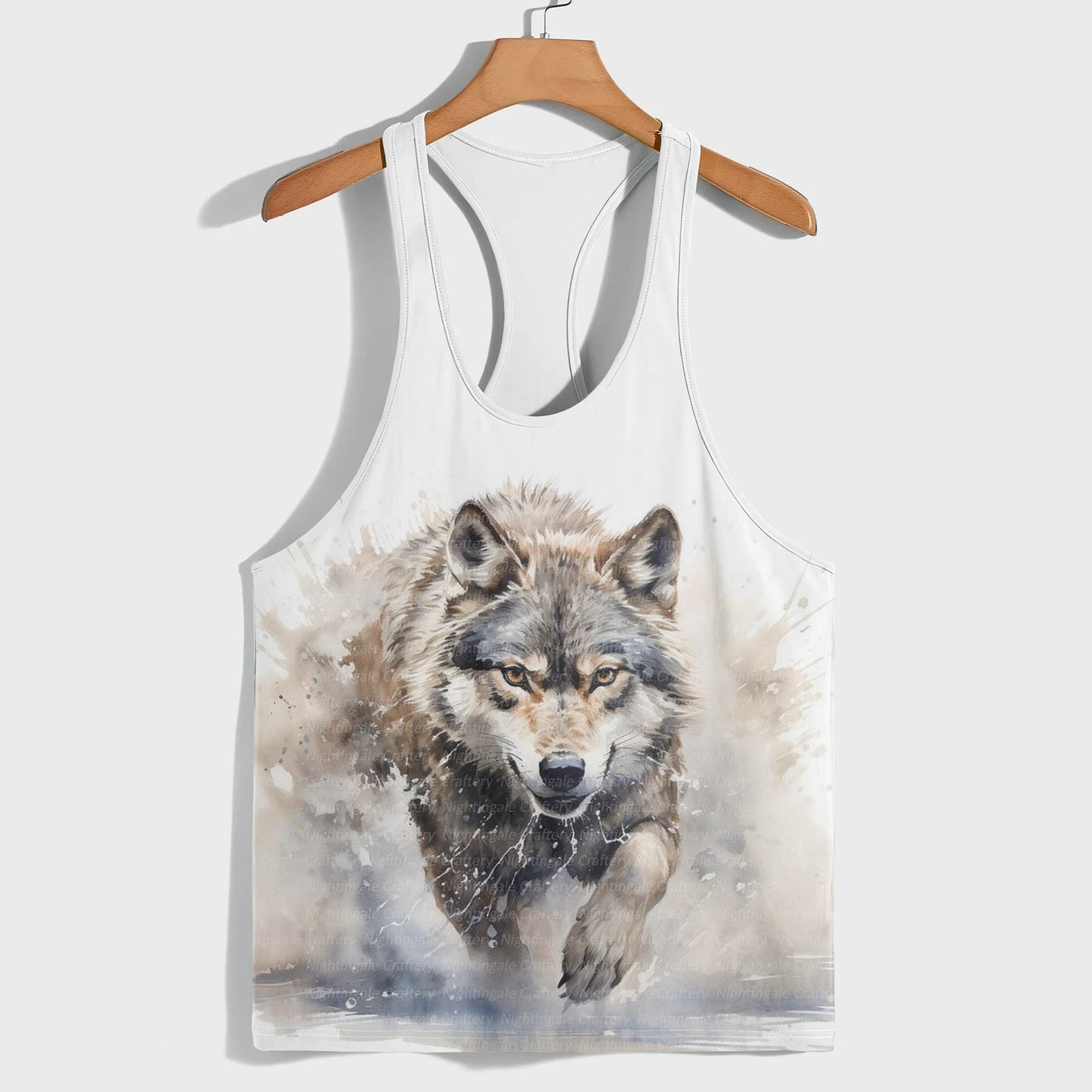 Savage Wolf Racerback Tank Top- TT01900