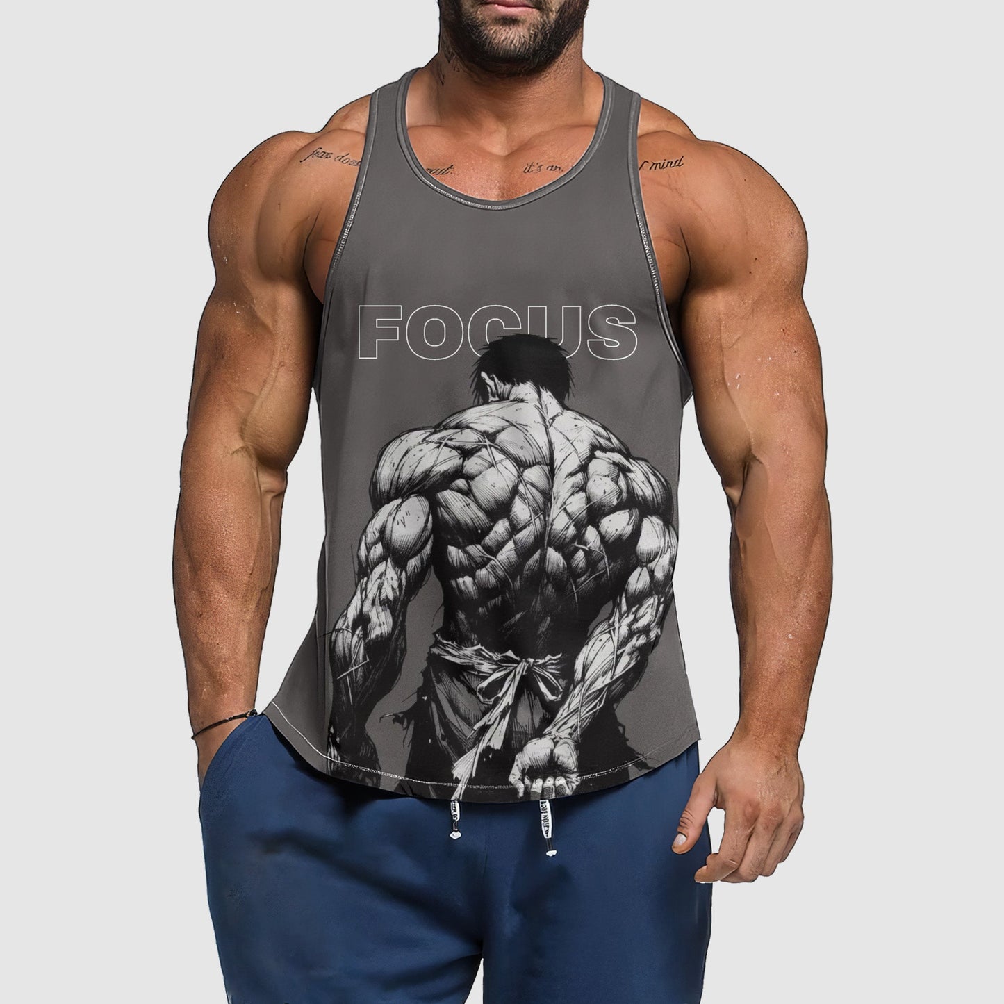 Ultimate Gym Tank Top for Men: Stay Cool and Comfy During Intense Workouts- TT02003