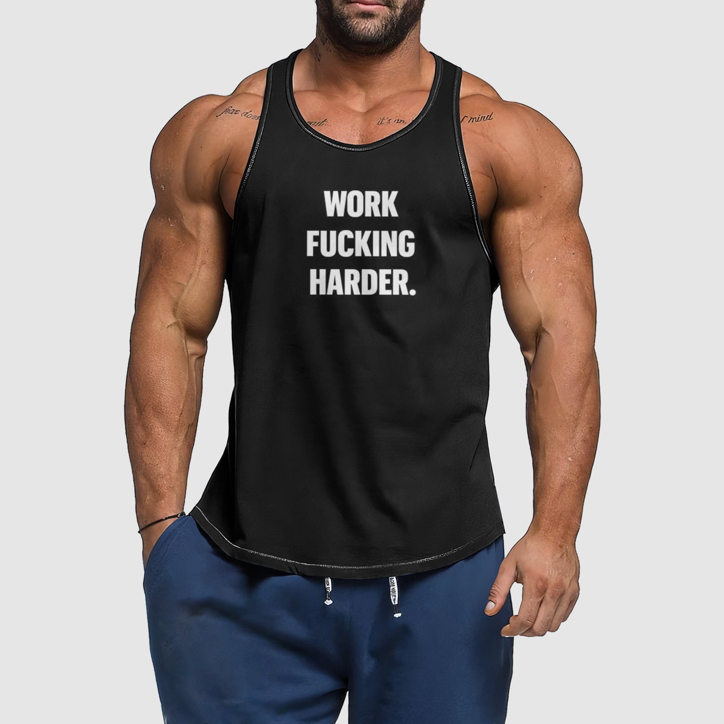 Ultimate Gym Tank Top for Men: Stay Cool and Comfy During Intense Workouts- TT02017