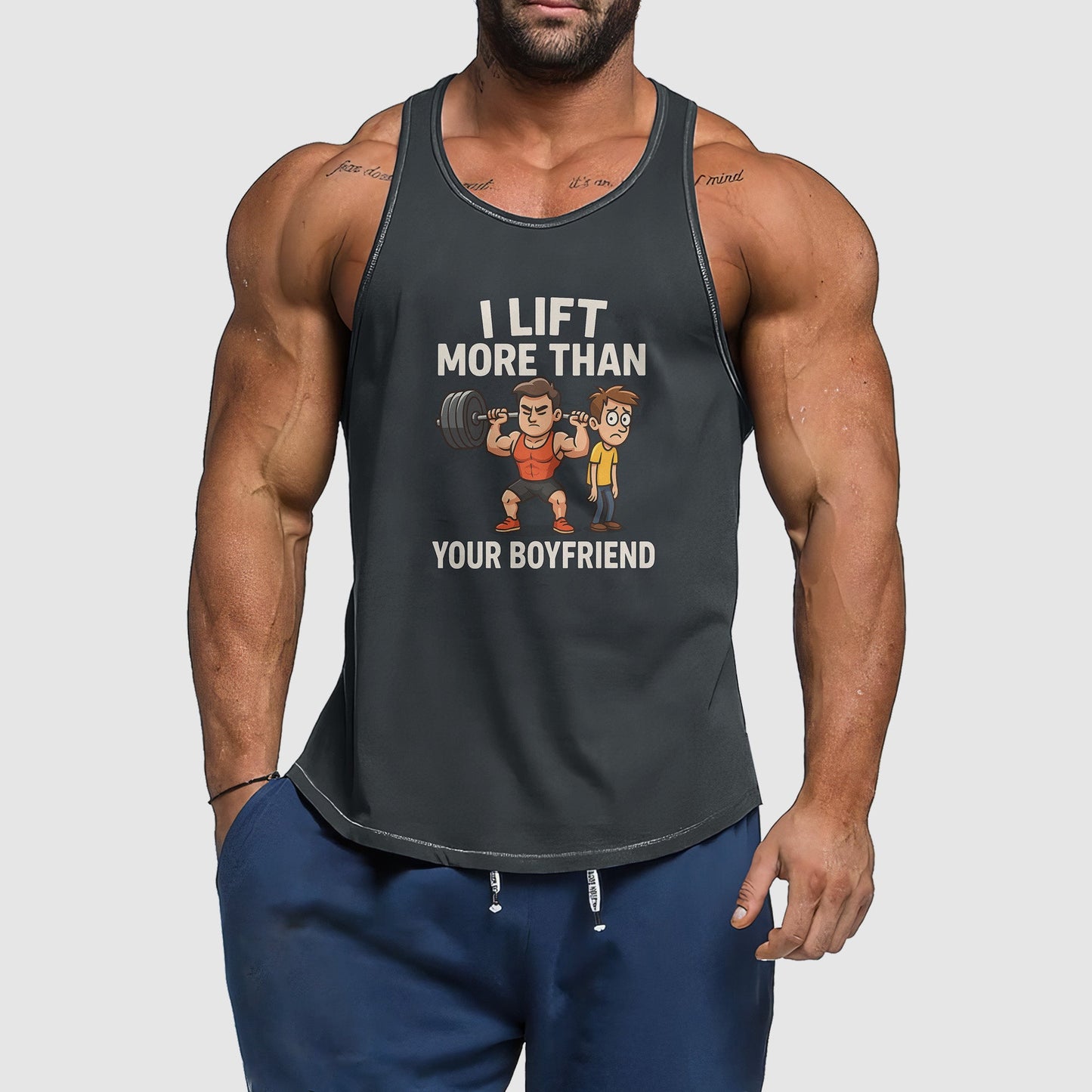 Ultimate Gym Tank Top for Men: Stay Cool and Comfy During Intense Workouts- TT02258