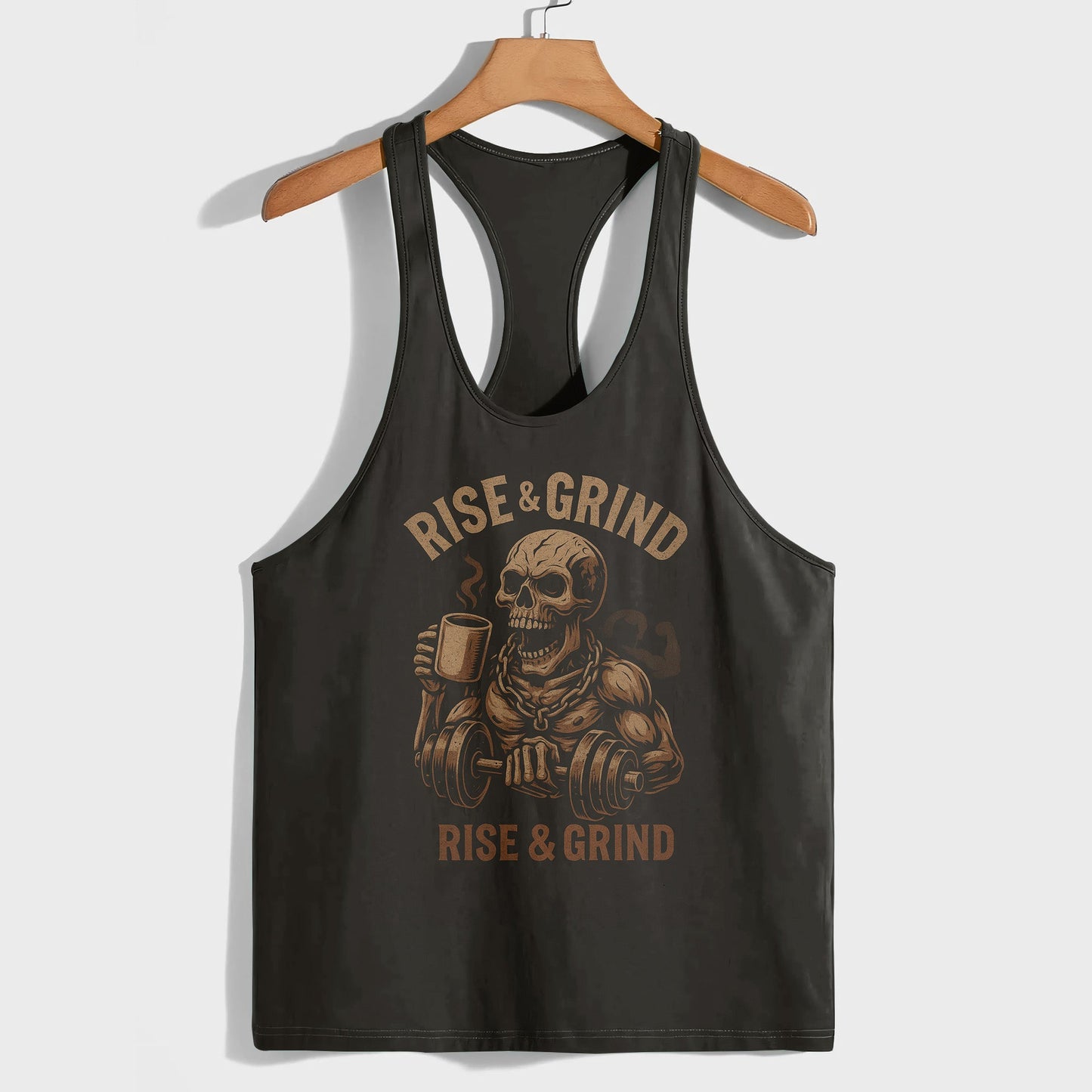 Skull 3D Racerback Tank Top- TT02306