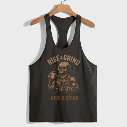 Skull 3D Racerback Tank Top- TT02306