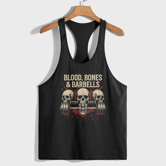 Skull 3D Racerback Tank Top- TT02307