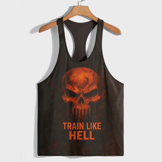Skull 3D Racerback Tank Top- TT02318