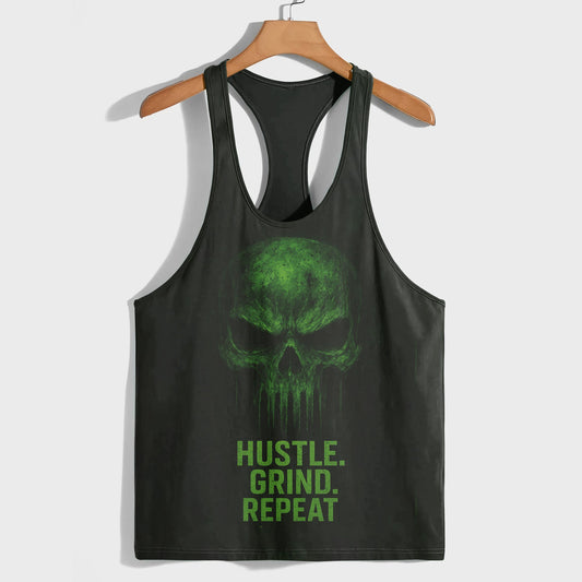 Skull 3D Racerback Tank Top- TT02320