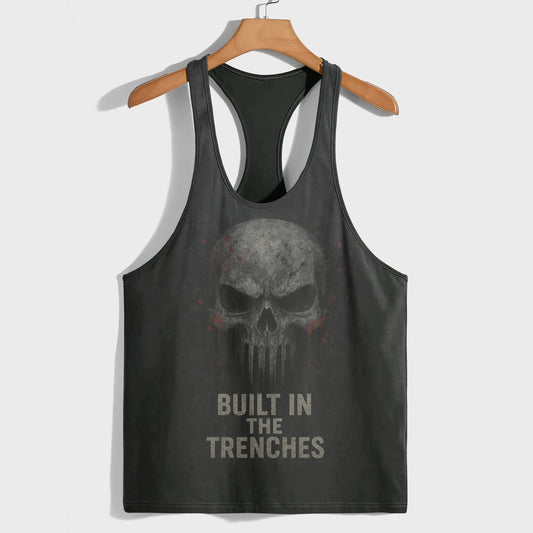 Skull 3D Racerback Tank Top- TT02322