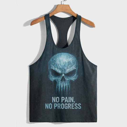 Skull 3D Racerback Tank Top- TT02323