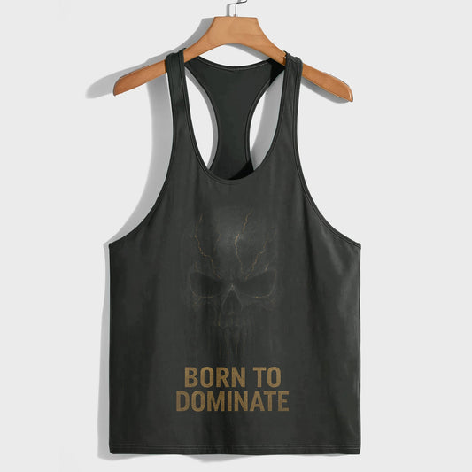 Skull 3D Racerback Tank Top- TT02326