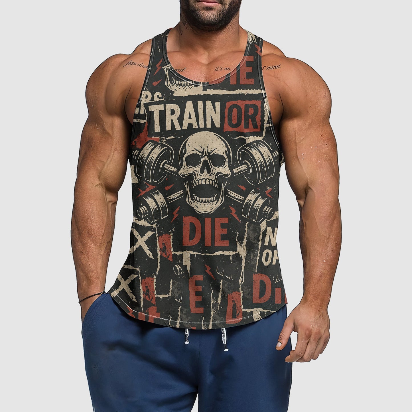 Ultimate Gym Tank Top for Men: Stay Cool and Comfy During Intense Workouts- TT02406