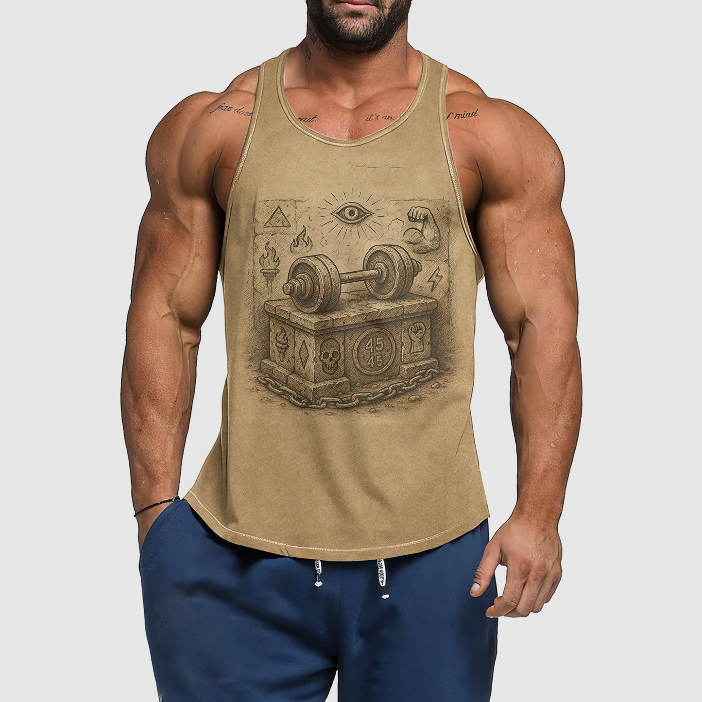 Ultimate Gym Tank Top for Men: Stay Cool and Comfy During Intense Workouts- TT02423