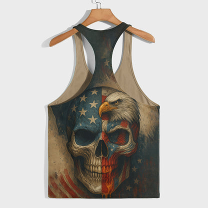Skull 3D Racerback Tank Top- TT02473